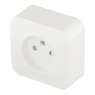 Розетка Systeme Electric Blanca накладная белая со шторками (BLNRA001111)