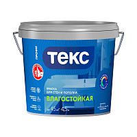 Краска влагостойкая Текс Профи база А белая 4,5 л