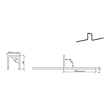 Лягушка из арматуры 8 мм 250х100х250 мм (10 шт.)