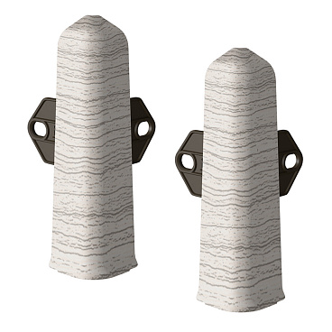 Угол наружный Деконика 100 мм ясень серый Г-профиль (2 шт.)