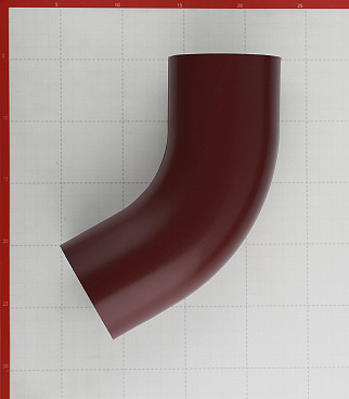 Колено трубы Grand Line металлическое d90 мм 60° красное вино RAL 3005