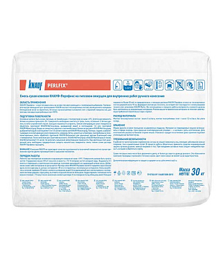 Клей для ПГП/ГКЛ/ГВЛ Knauf Перлфикс гипсовый 30 кг