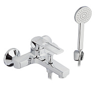 Смеситель для ванны Lavelly Prime хром однорычажный с коротким изливом с лейкой (672210)