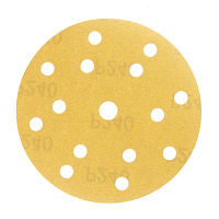 Диск шлифовальный КМ Gold d150 мм P240 на липучку бумажная основа (5 шт.)