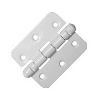 Петля ПН 1 карточная универсальная неразъемная 60х40 мм белая (2 шт.)