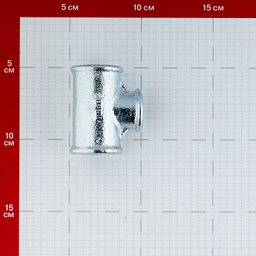 Тройник переходный Gebo Platinum (130-22V) 3/4 ВР(г) х 1/2 ВР(г) х 3/4 ВР(г) чугунный оцинкованный