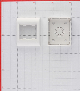Коробка монтажная для кабель-канала DKC Viva белая 2 модуля (10033DIY)
