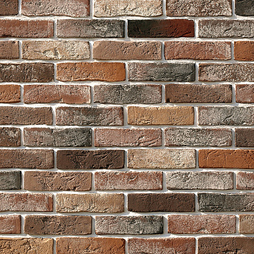 Искусственный камень White Hills Лондон Брик микс (60 шт.=1,16 кв.м)