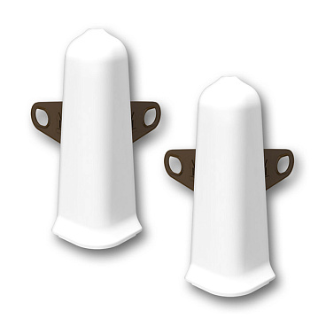 Угол наружный Деконика 85 мм белый матовый Г-профиль (2 шт.)