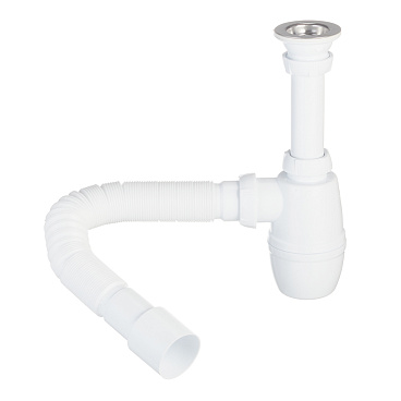 Сифон для раковины Wirquin Pro 1 1/4х40 мм с выпуском d63 мм с соединением 40/50 мм (30718050)