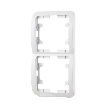 Рамка Makel Mimoza двухместная белая (22032)