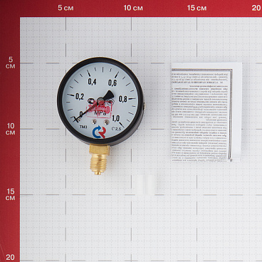 Манометр Росма радиальный 1/4 НР(ш) 10 бар d63 мм (8920)