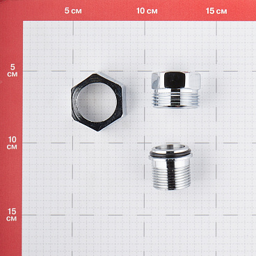 Американка прямая 3/4 ВР(г) х 3/4 НР(ш) хром латунная