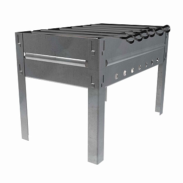 Мангал сборный Firewood с 6 шампурами 53х30х35 см