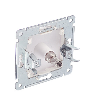 Розетка телевизионная Hegel Master встраиваемая белая (РСТВ-401)