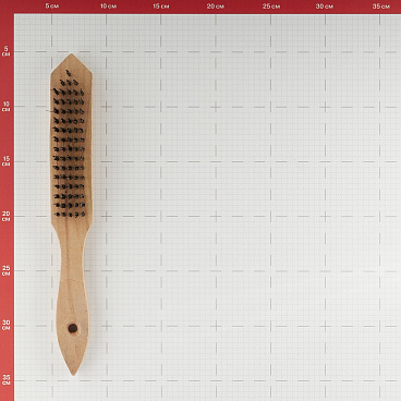 Кордщетка ручная Stayer металлическая 290 мм пятирядная с деревянной ручкой