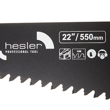 Ножовка по газобетону Hesler 550 мм крупный зуб 14 напаек