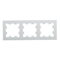 Рамка Systeme Electric AtlasDesign трехместная белая (ATN000103)