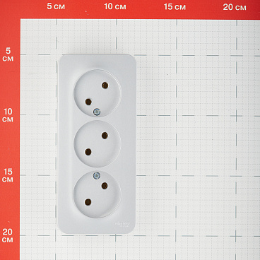 Розетка Systeme Electric Blanca накладная алюминий (BLNRA000313)
