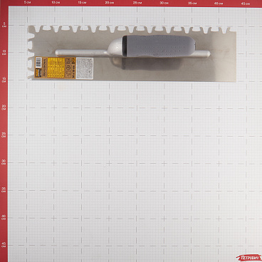 Гладилка зубчатая Hardy Profi серия 31 (0800-313815) 380x100 мм зуб tiger с двухкомпонентной профилированной ручкой