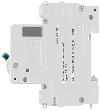 Автоматический выключатель модульный Dekraft BA-101 1P 10А тип C 4,5 кА 230/400 В (11053DEK)
