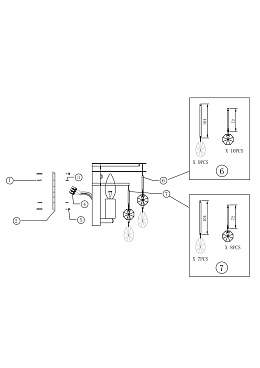 Настенный светильник (бра) Maytoni MOD091WL-01G