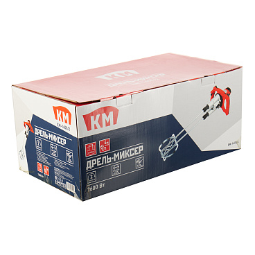 Дрель-миксер электрическая КМ EM-1600/2 1600 Вт