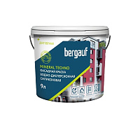 Краска фасадная Bergauf Mineral Techno силиконовая база A белая 9 л