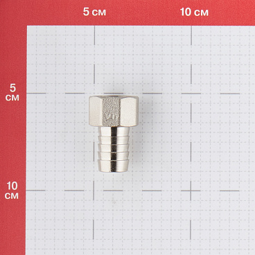 Штуцер Valtec для присоединения шланга 1/2 ВР(г) х 16 мм латунный (VTr.654.N.0416)