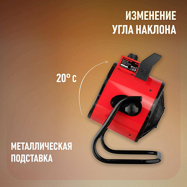 Пушка тепловая электрическая 3 кВт Termatik прямого нагрева (EHG-3R1)
