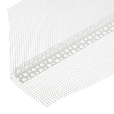 Профиль углозащитный пластиковый с сеткой 100х150 мм 3 м