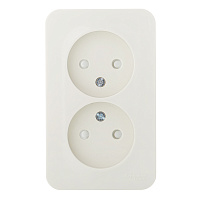 Розетка Systeme Electric Blanca накладная бежевая со шторками (BLNRA001217)