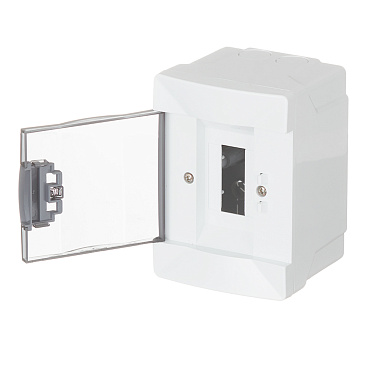 Щит распределительный навесной Makel ЩРН-П-2 пластиковый IP40 140х100х92 мм 2 модуля белый