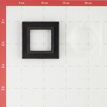 Рамка Systeme Electric AtlasDesign Aqua одноместная карбон (ATN441001)