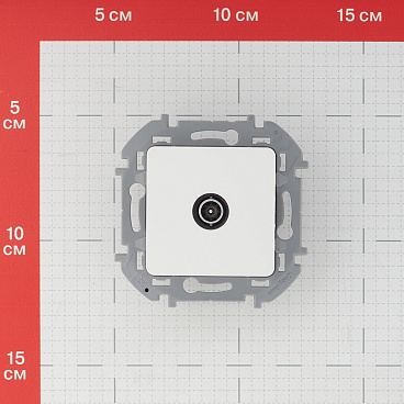Розетка телевизионная Legrand Inspiria встраиваемая белая (673870)