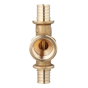 Тройник Stout 16 мм х 1/2 ВР(г) х 16 мм латунный (SFA-0028-001612)