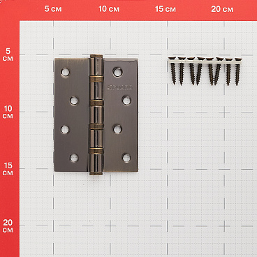 Петля Fuaro карточная универсальная неразъемная 100х75 мм бронза