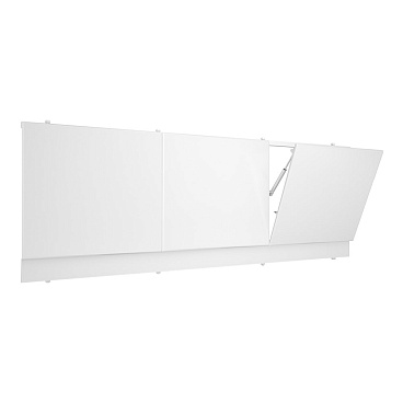 Экран для ванны фронтальный Метакам Primo ПВХ 180х54 см белый с откидными дверцами с корзинами (4650208862113)