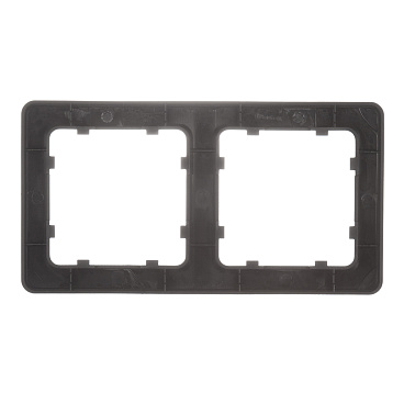 Рамка Hegel Master двухместная черная (Р402-08)