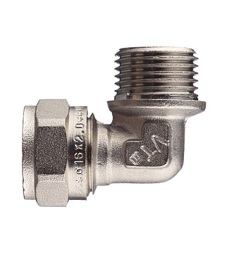 Угол VALTEC (VTm.353.N.001604) 16 обж(ц) х 1/2 НР(ш)