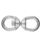 Вертлюг петля-петля d10 мм оцинкованный