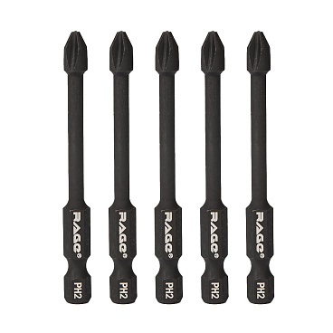 Бита Rage by Vira (554127) PH2 магнитная 70 мм торсионная (5 шт.)