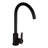 Смеситель для кухни Corsa Deco Creek черный с высоким изливом однорычажный (966374)