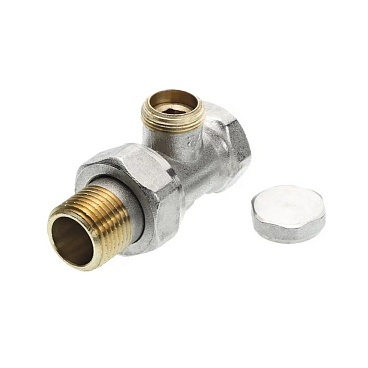 Клапан запорный Тесе 1/2 НР(ш) х 1/2 ВР(г) для радиатора (8740433)