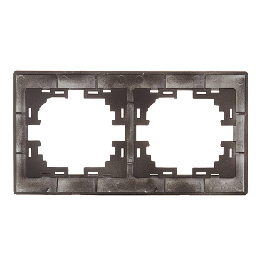 Рамка Lezard Mira двухместная черный бархат (701-4200-147)