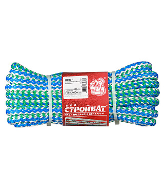 Шнур вязаный полипропиленовый 8 прядей d12 мм 10 м