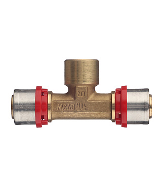 Тройник Tiemme 26(пресс) х 1/2 ВР(г) х 26(пресс)