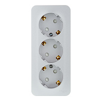 Розетка Systeme Electric Blanca накладная алюминий со шторками (BLNRA011313)