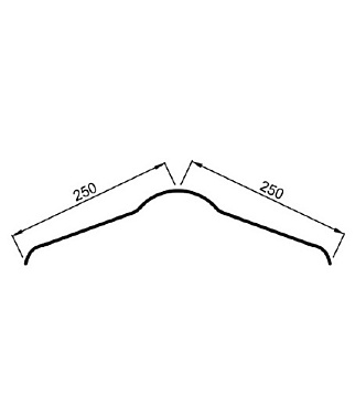 Конек Ондулин зеленый 1 м