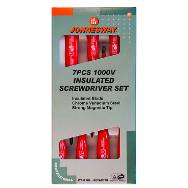 Набор отверток для электромонтажа Jonnesway (D02AP08S) (7 шт.)